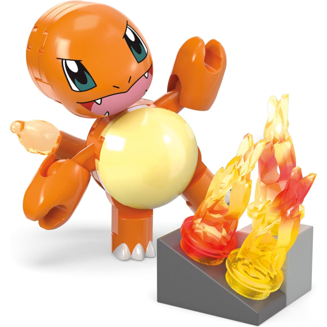 Mega Pokémon Charmander Fire Type Spin Building Set