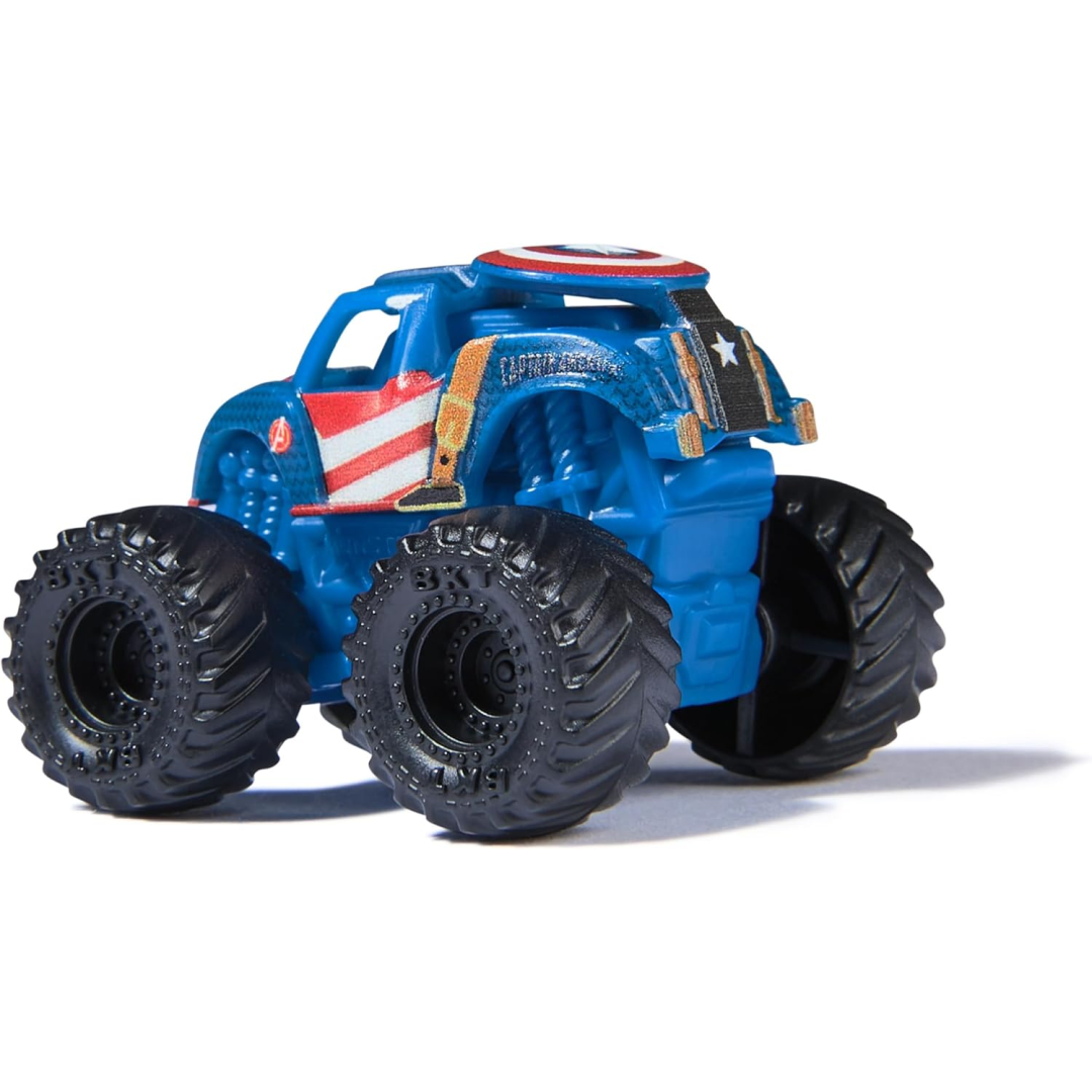 Monster Jam Marvel Mini Jams Thor Black Panther Iron Man Set