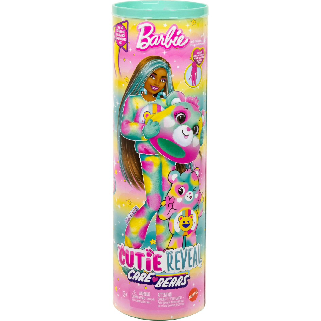 Barbie Cutie Reveal Care Bears JFV62 GOOD VIBES BEAR Series 2 (JFV59)