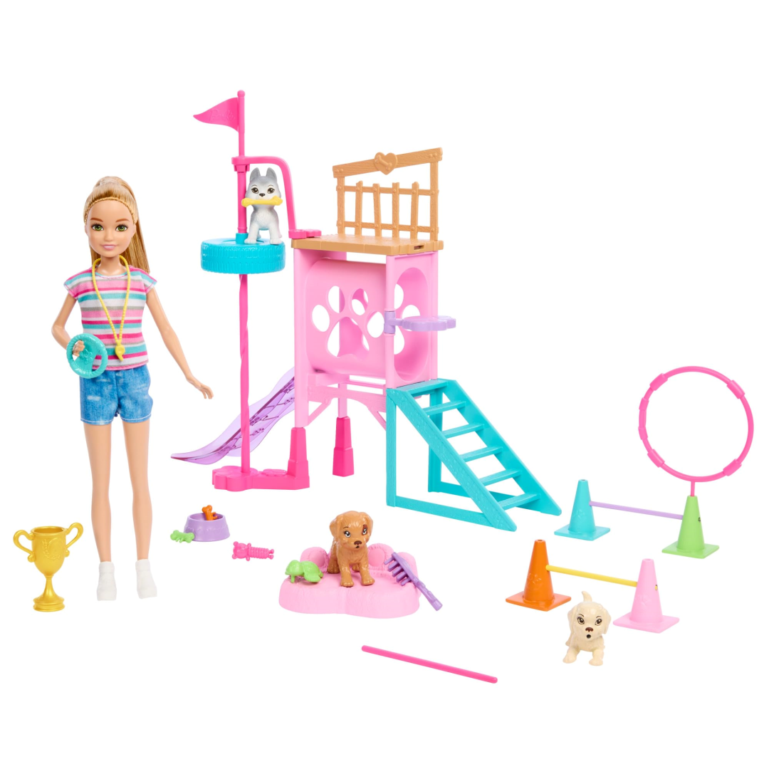 Barbie and Stacie to the Rescue HRM10 PUPPY PLAYGROUND Playset