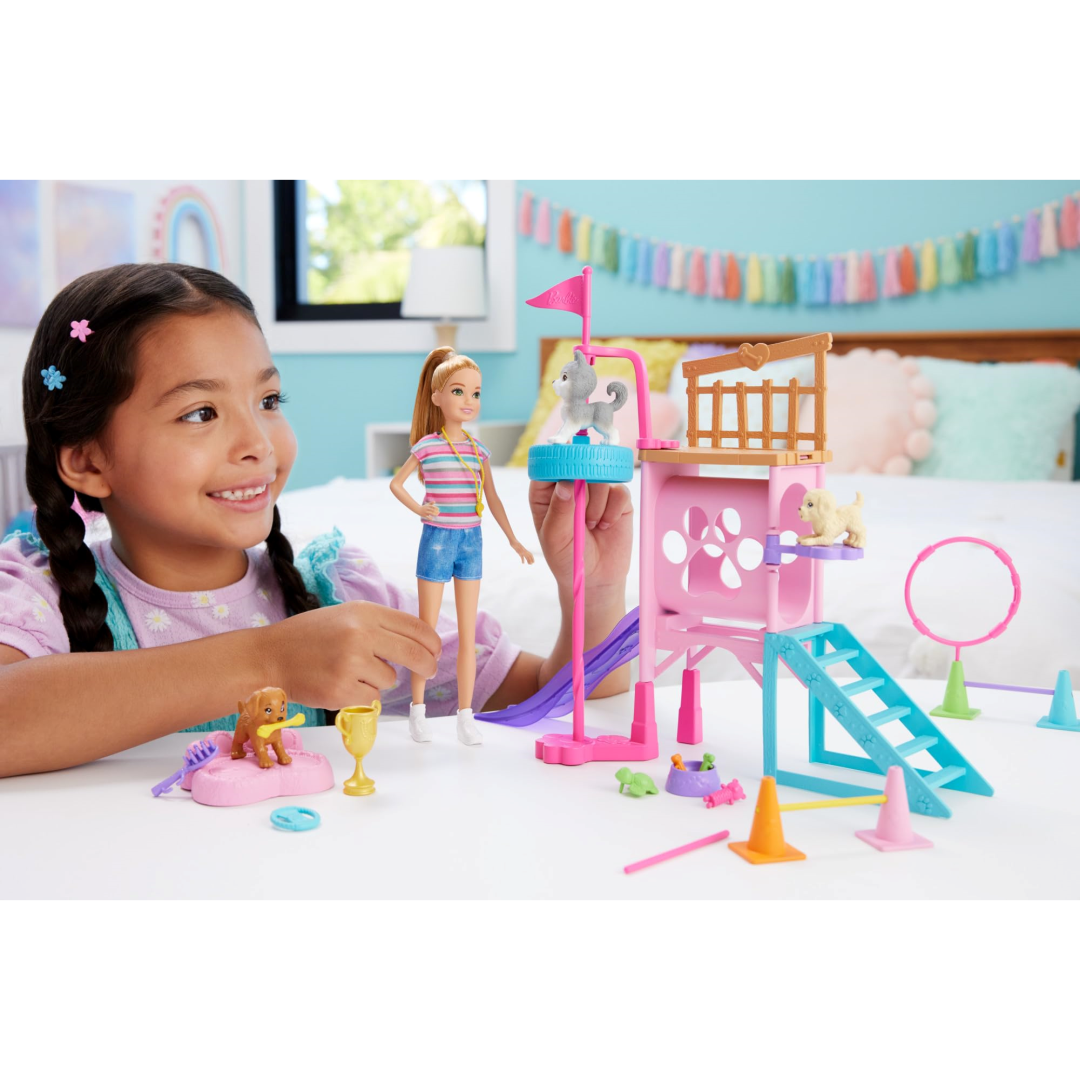 Barbie and Stacie to the Rescue HRM10 PUPPY PLAYGROUND Playset