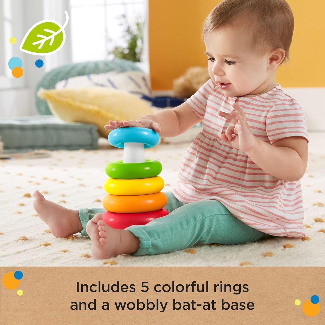 Fisher-Price Rock-a-Stack Plant-Based Toy