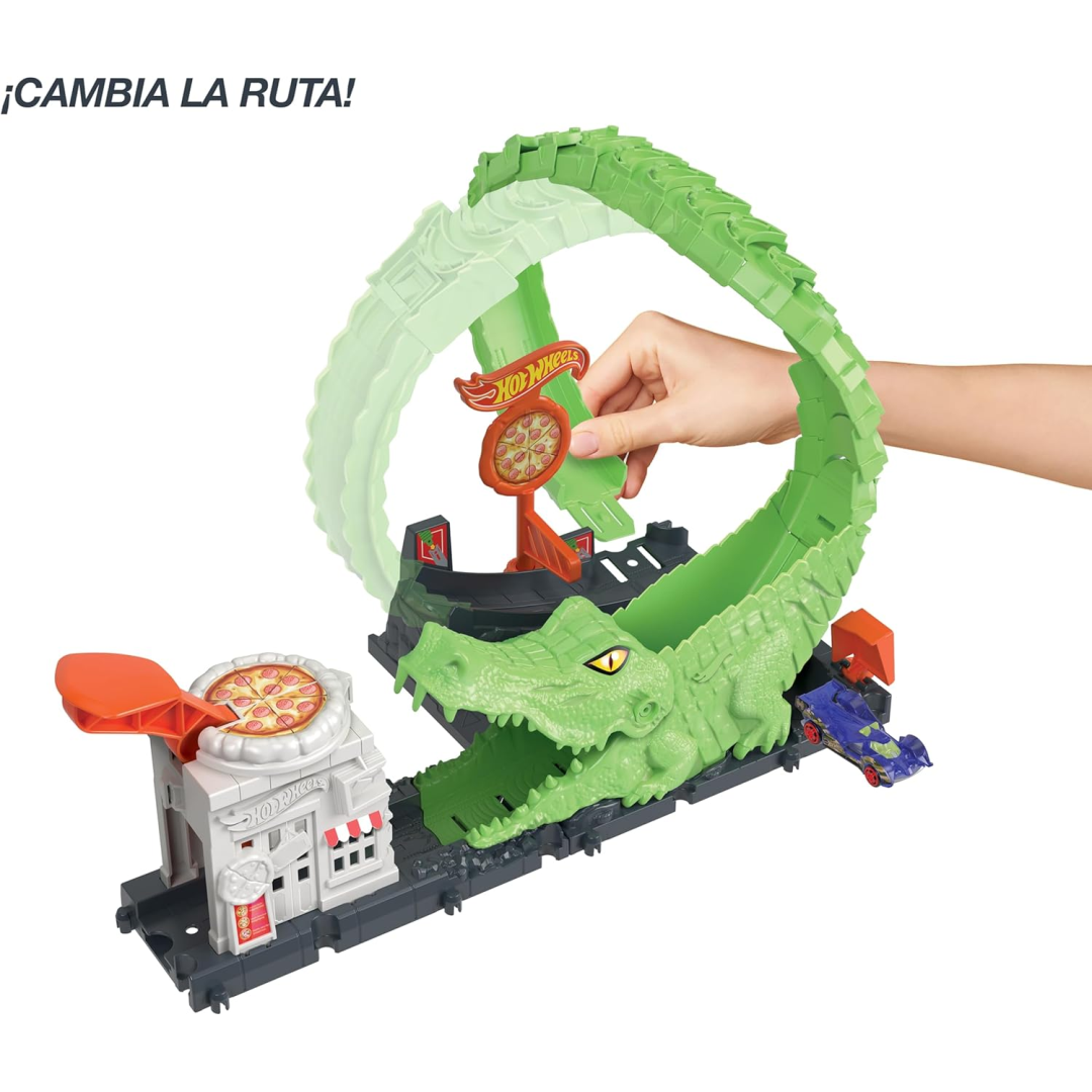 Hot Wheels City Gator Loop Attack Track Set