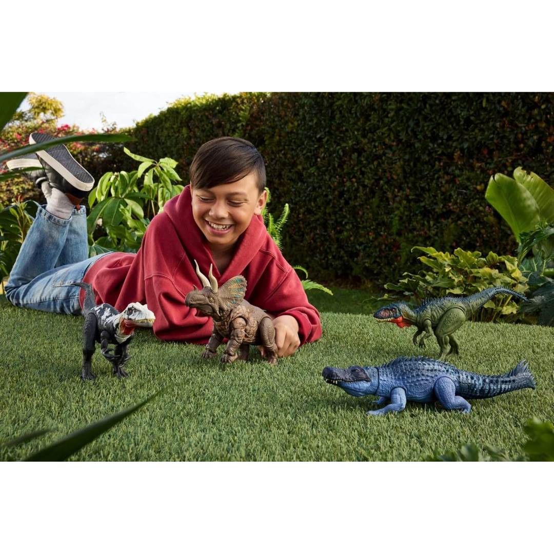 Jurassic World Rebirth Gigantic Thrashers Eotriceratops Dinosaur
