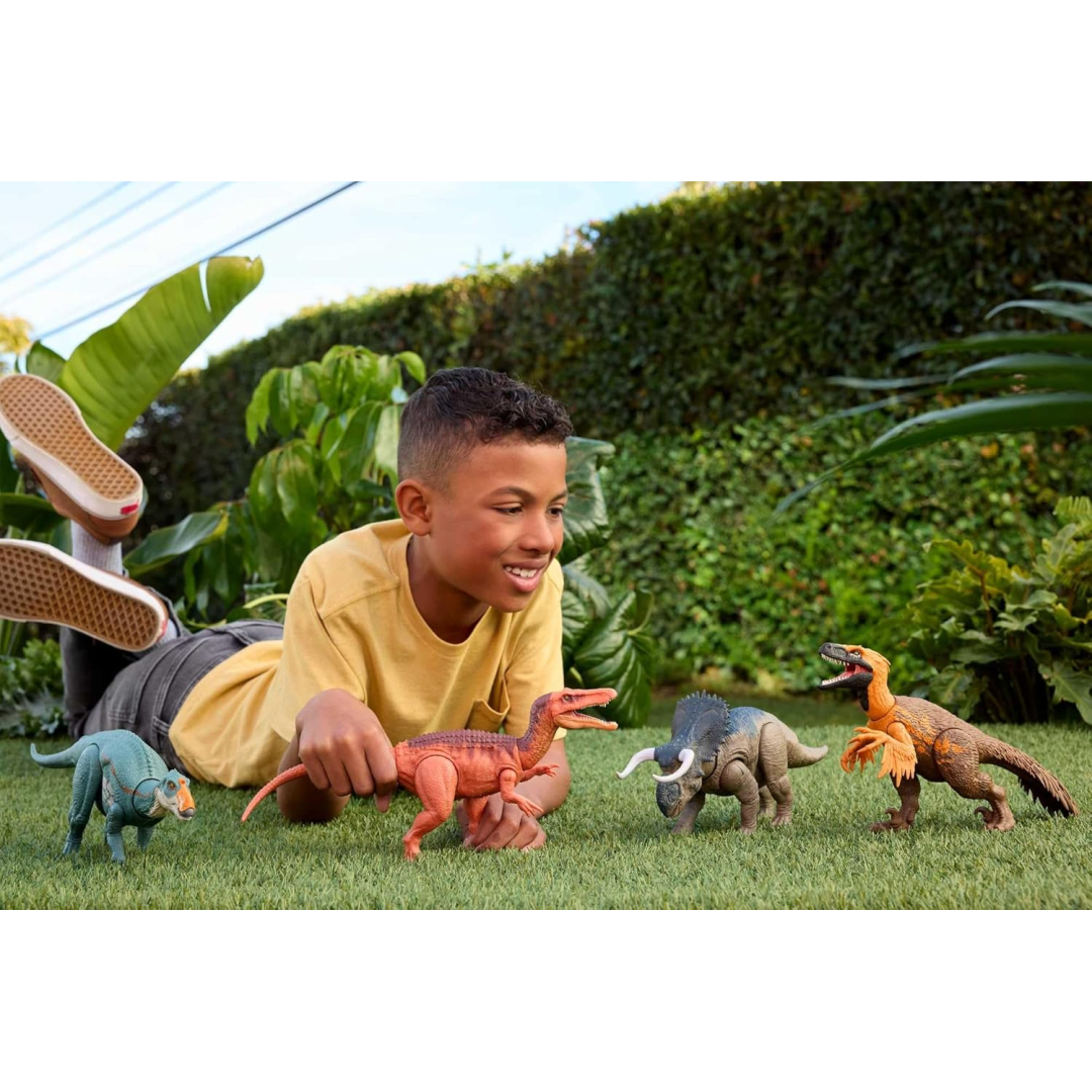 Jurassic World Rebirth Wild Roar Nasutoceratops Dinosaur Figure