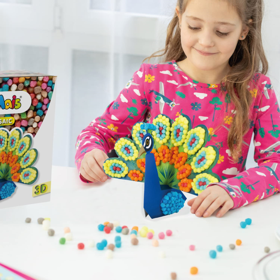 PlayMais 3D Mosaic Peacock Creative Set