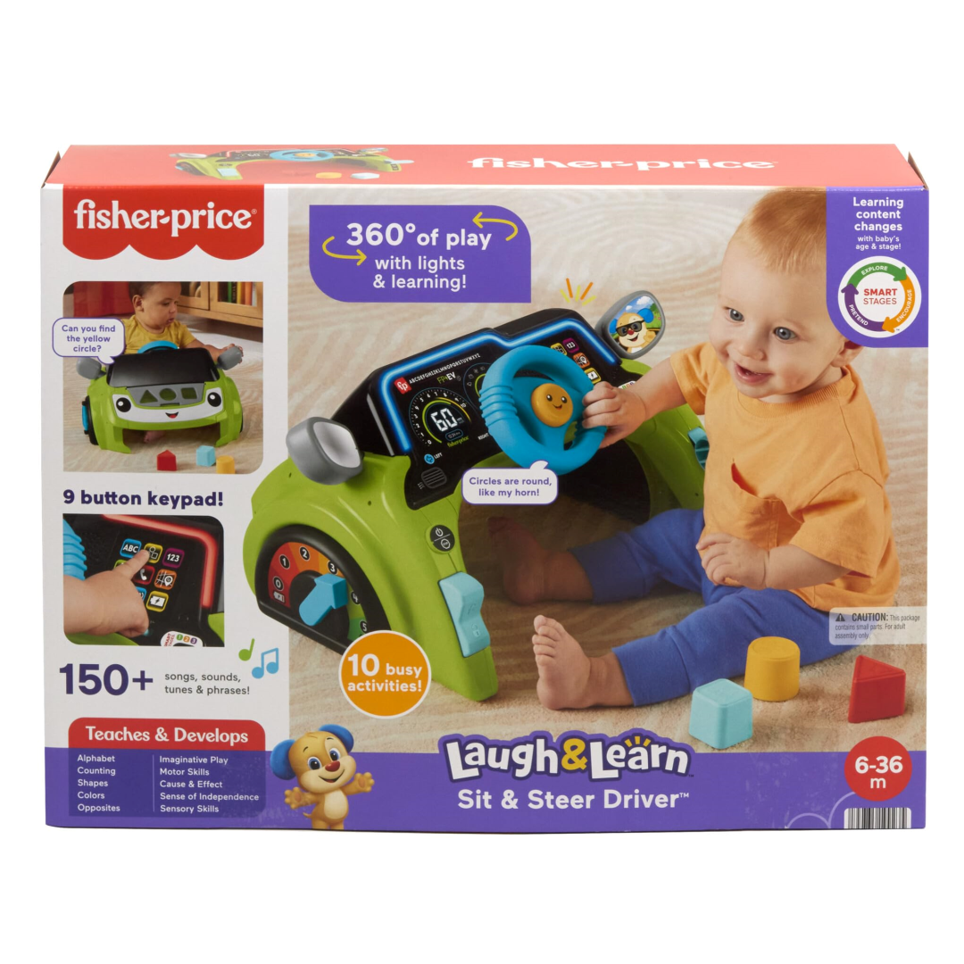 Fisher Price Laugh & Learn - Sit & Steer Driver (Multi-Language)
