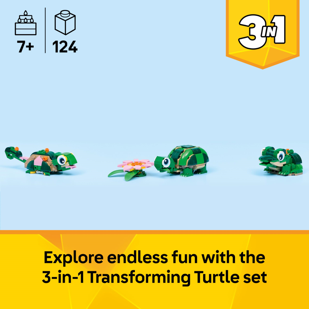Lego Creator 31377 Turtle with a Water Lily Flower 3 in 1