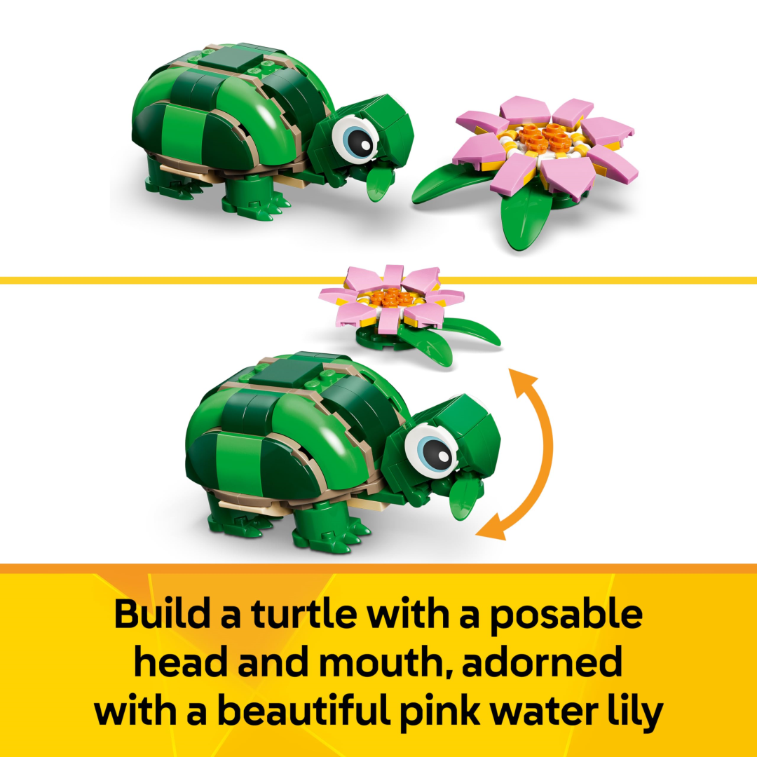 Lego Creator 31377 Turtle with a Water Lily Flower 3 in 1