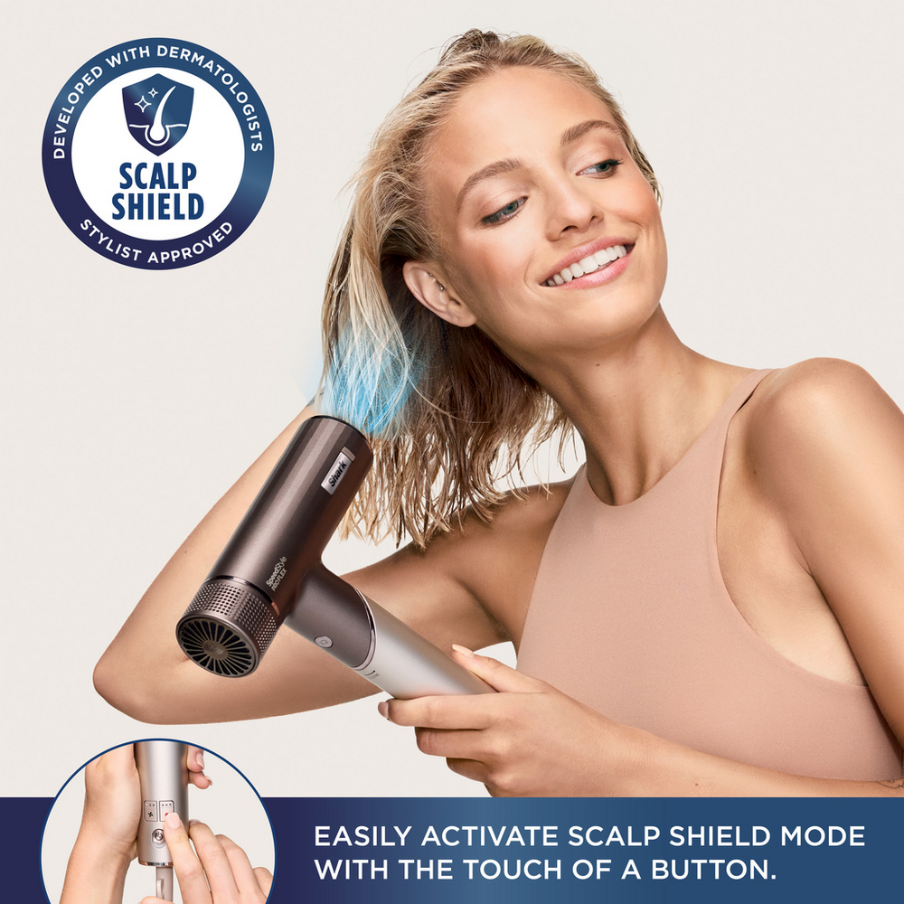 Shark SpeedStyle Pro HD542UK FLEX 4-in-1 High-Velocity Hair Dryer System Mocha Silver