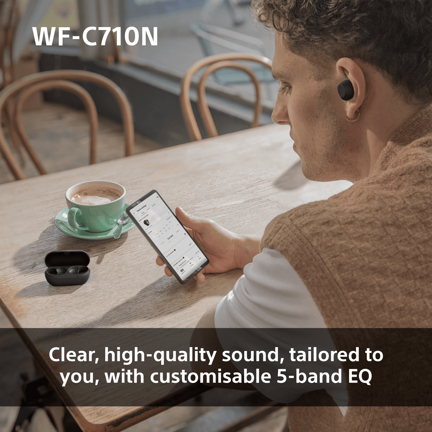 Sony WFC-710N Wireless Noise Cancelling Bluetooth Earbuds Black