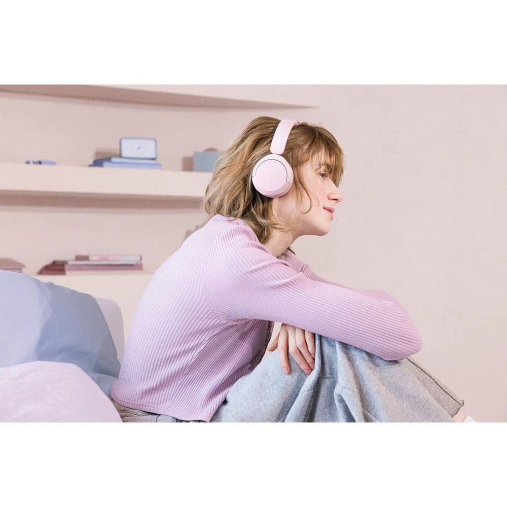 Sony WHCH520PCE7 Wireless Bluetooth Over Ear Headphones Pink